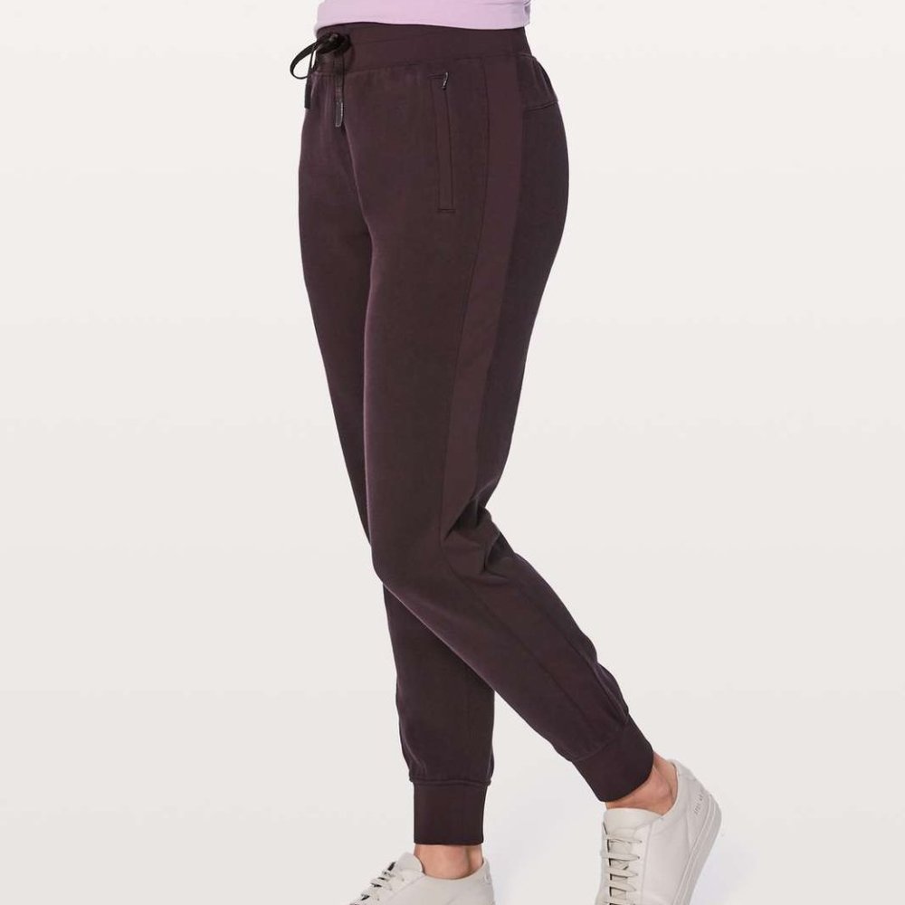 lululemon joggers cherry red